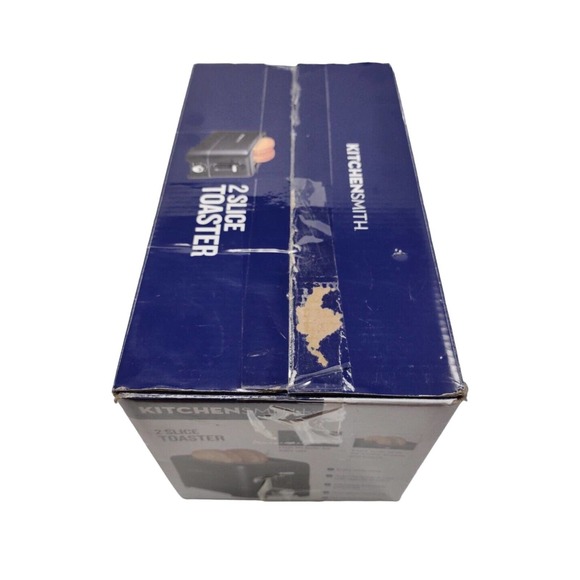 KitchenSmith 2 Slice Toaster 7 Toast Shade Extra Wide Slots Black - Picture 12 of 15